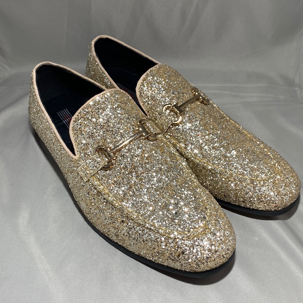 Men’s Bravo! Dress Shoes Prom-2 Gold Loafer, 9m